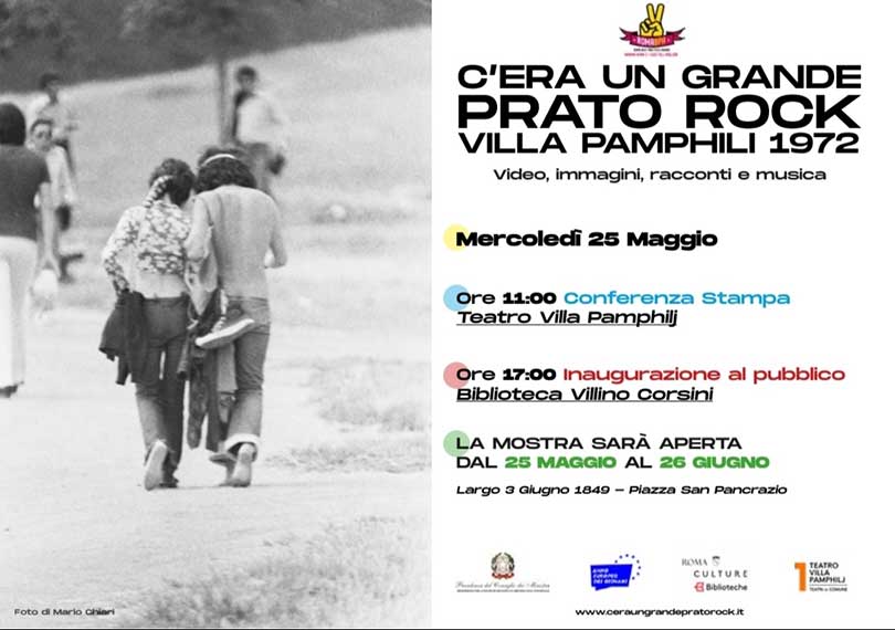 Locandina C'era un grande prato rock - lesposimetro mostre di fotografia in Italia