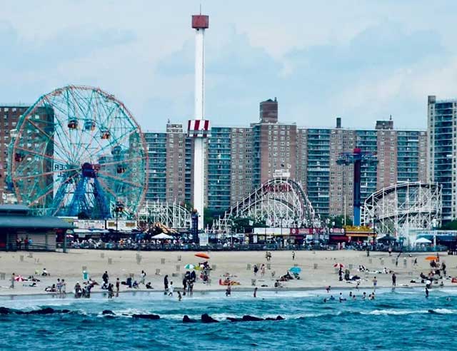 Immagine panoramica di Coney Island