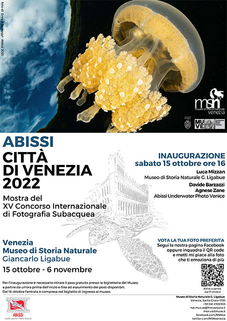 locandina mostra abissi città di venezia 2022