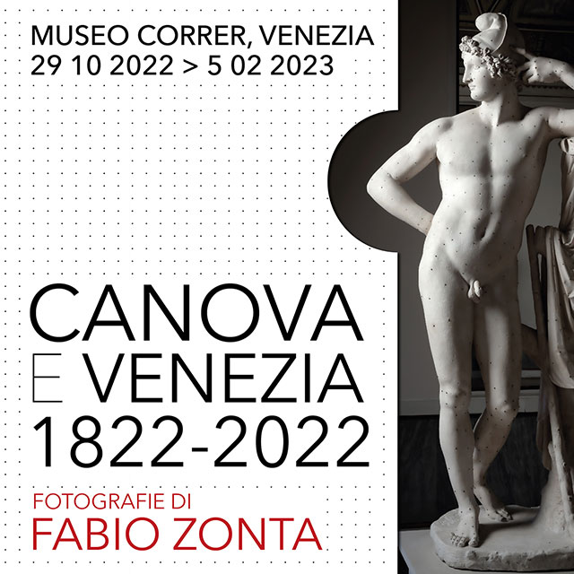 locandina mostra Fabio Zonta Canova e Venezia