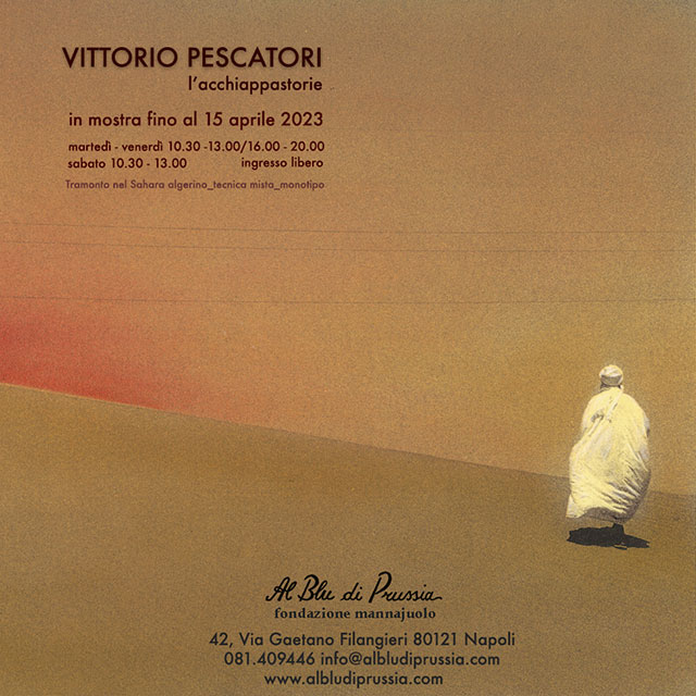 Vittorio pescatori Napoli locandina mostra