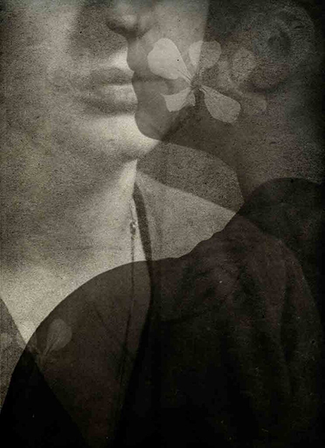 Gibellina Photoroad Gibellina foto in bianco e nero di due visi di donna sovrapposti