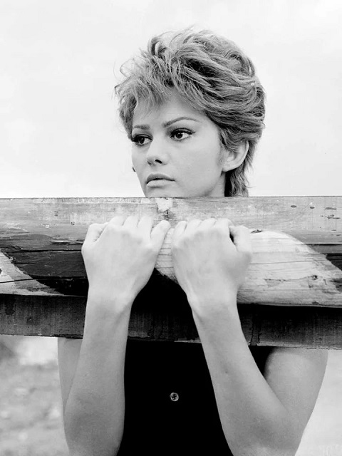 Mimmo Cattarinich Abano Terme ritratto in bianco e nero di Claudia Cardinale appoggiata ad un tronco