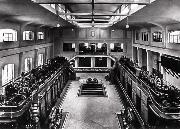 Interno della sala macchine centrale montemartini 1950 circa